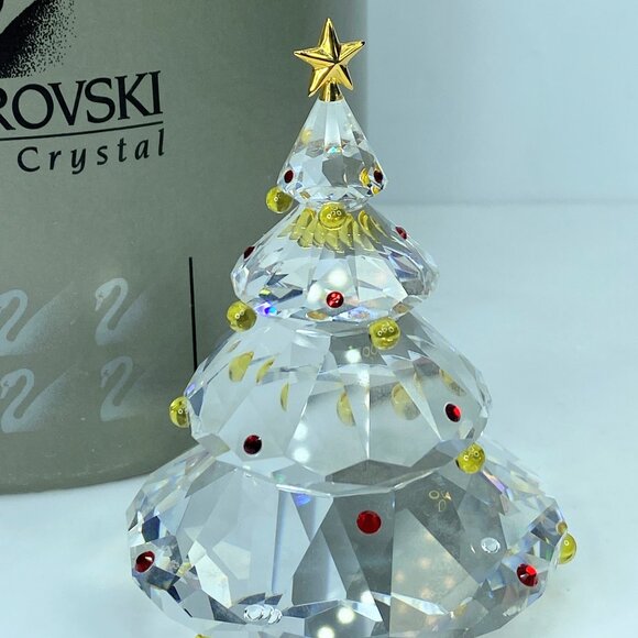 Swarovski Christmas Tree #7475-606 in box, mint S176 - Picture 1 of 6